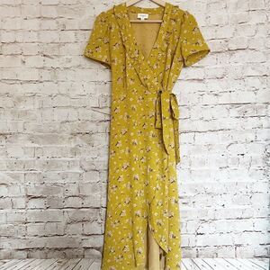 Everly floral wrap dress